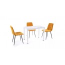 Стол обеденный SIGNAL DAMAR белый 80/60